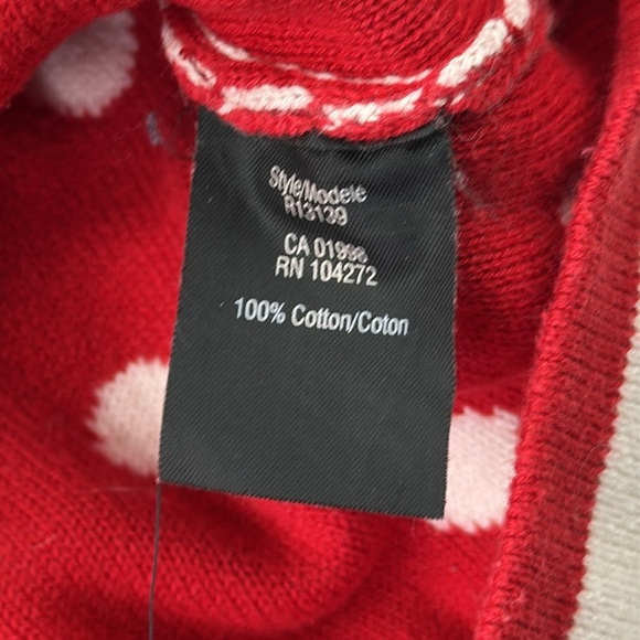 Spanner White & Red Polka Dot Sleeveless Knit Top - Picture 4 of 8